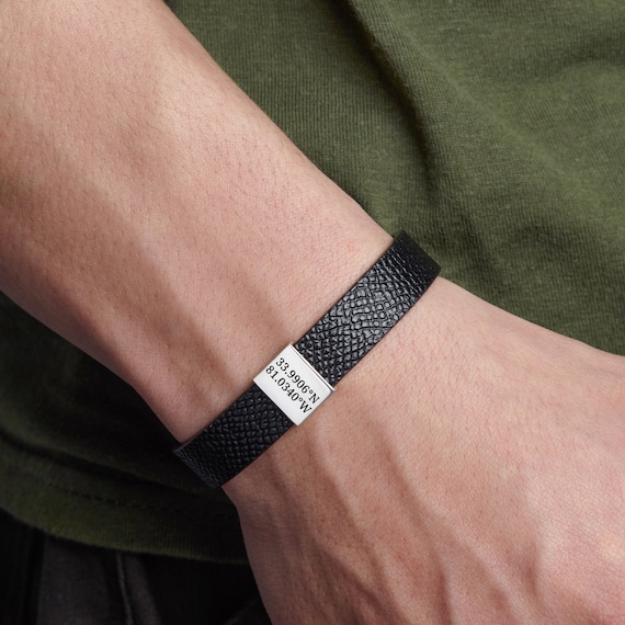 Mens latitude 2024 longitude bracelet