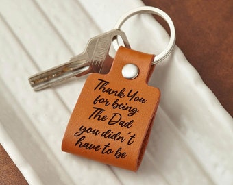 Step Dad Gift, Stepdad Keychain, Step Father Day Gift, Step Dad Gift From Daughter, Bonus Dad Keychain, Stepfather Gift