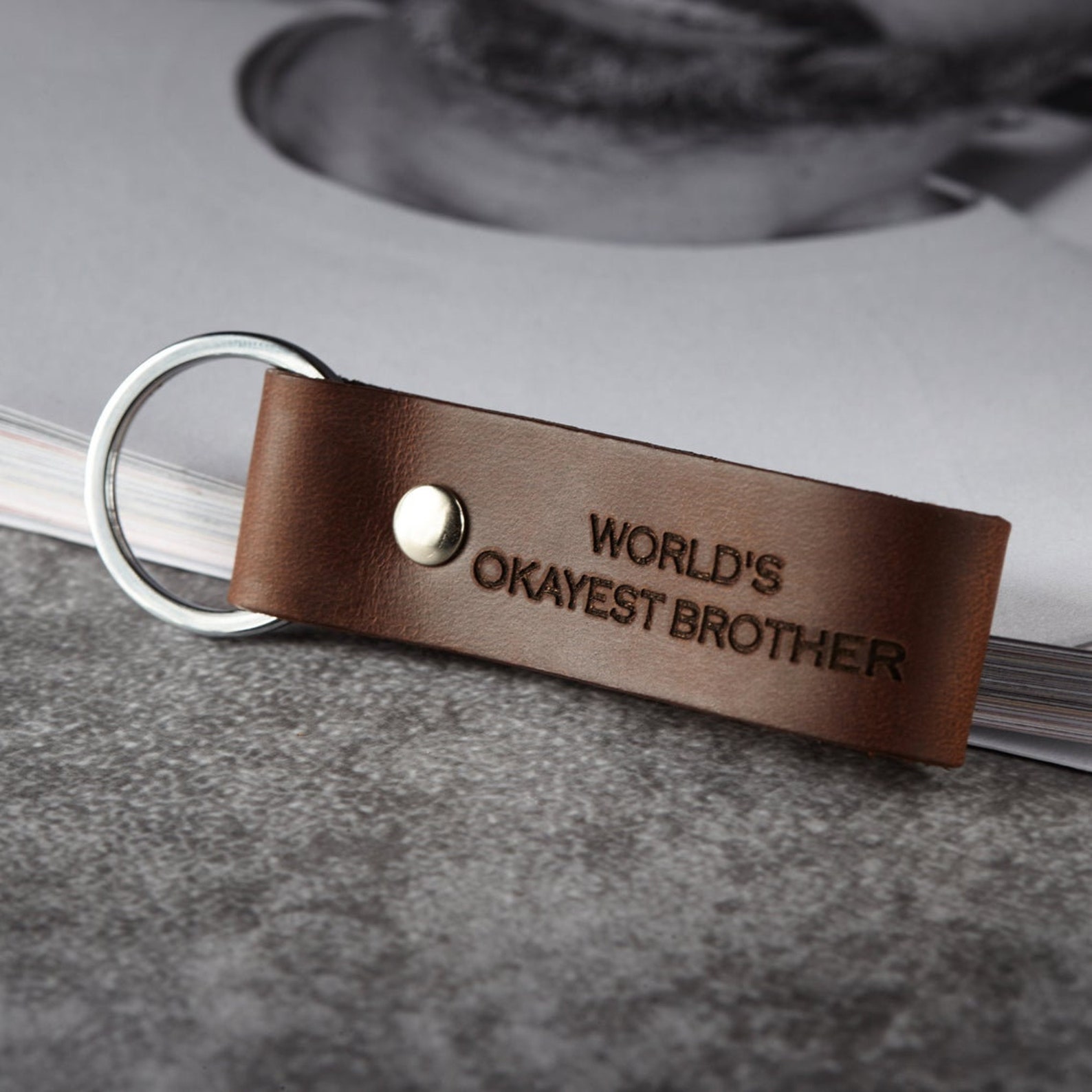 Brother Keychain Keychain Gift For Brother Funny Brother Etsy