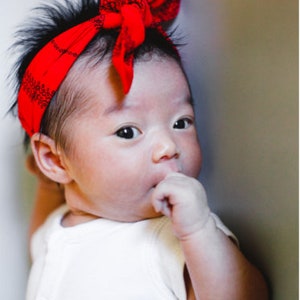 Blush Baby Headband Accessory Hair Tie Baby Hair Scarf/ headband hairscarves afbeelding 5