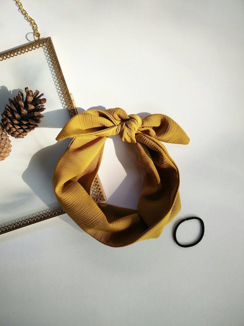 Golden Yello Baby Headbad Baby Headband \\ Accessory \\ Hair Tie \\ Baby Hair Scarf Baby Turban hairscarves