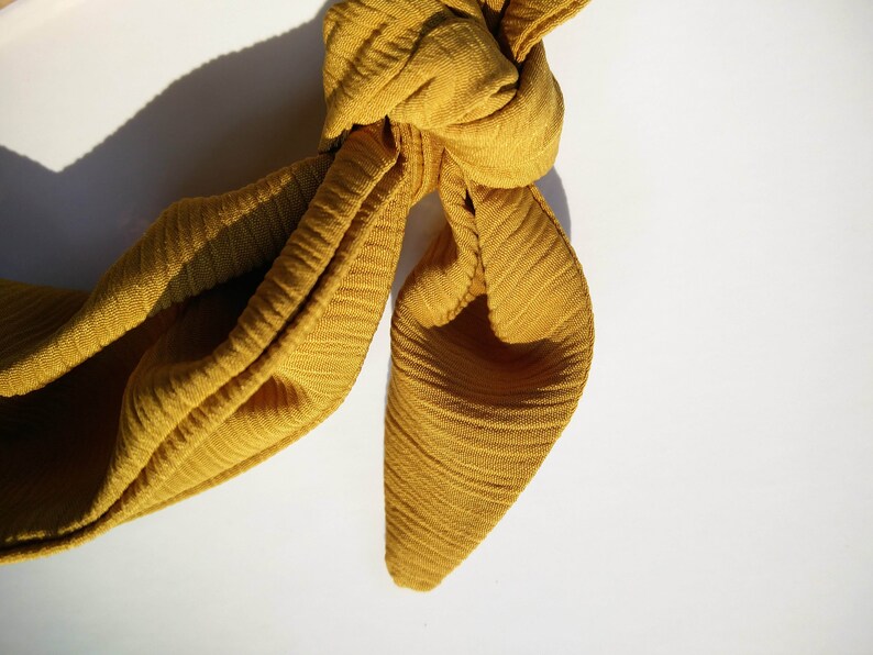 Golden Yello Baby Headbad Baby Headband \\ Accessory \\ Hair Tie \\ Baby Hair Scarf Baby Turban hairscarves