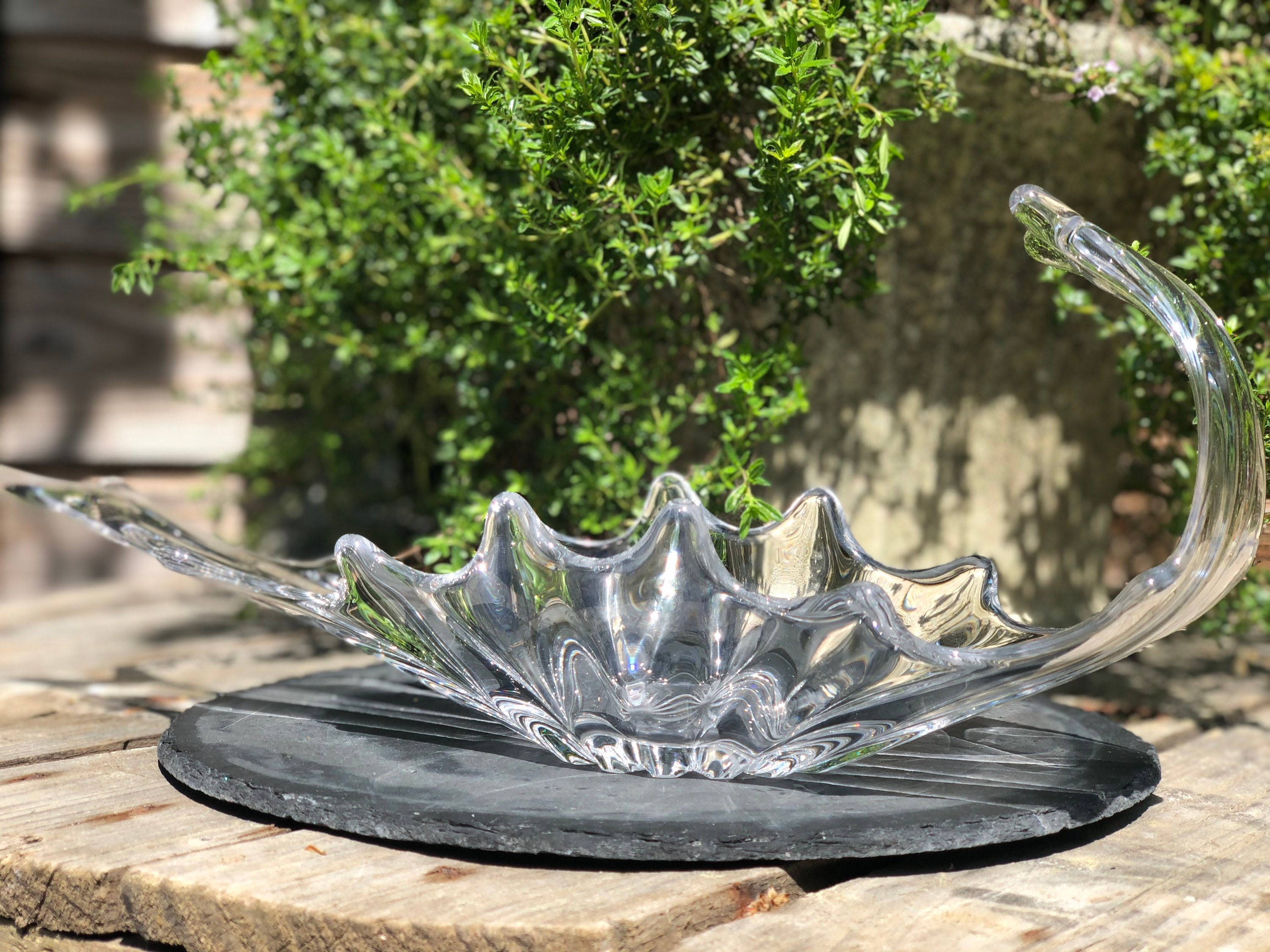 Originale Coup à Fruits en Cristal Transparent/1960 /70