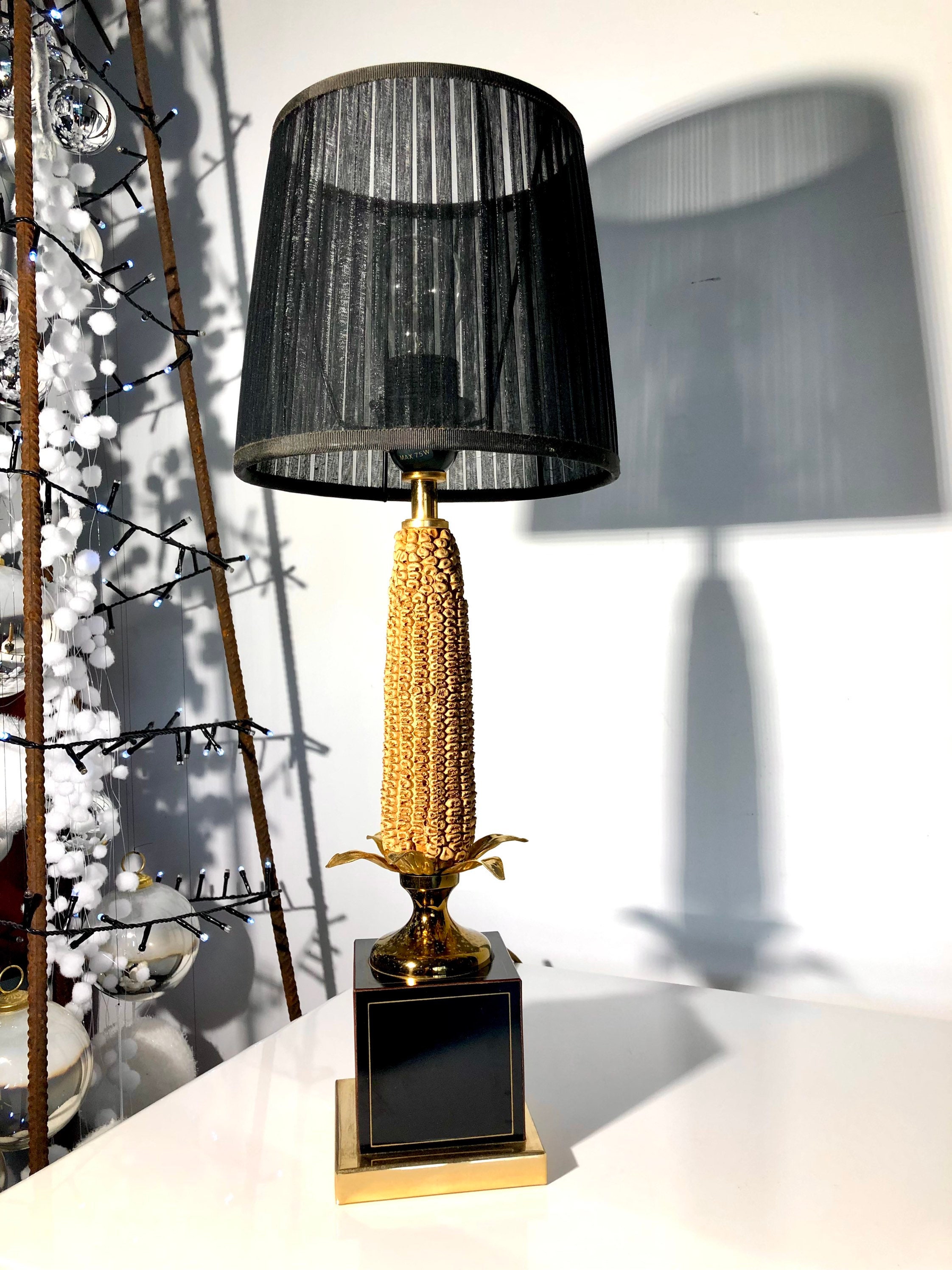 Rare Lampe Épis de Maïs Art Deco Moderniste 1930/Esprit Maison Charles