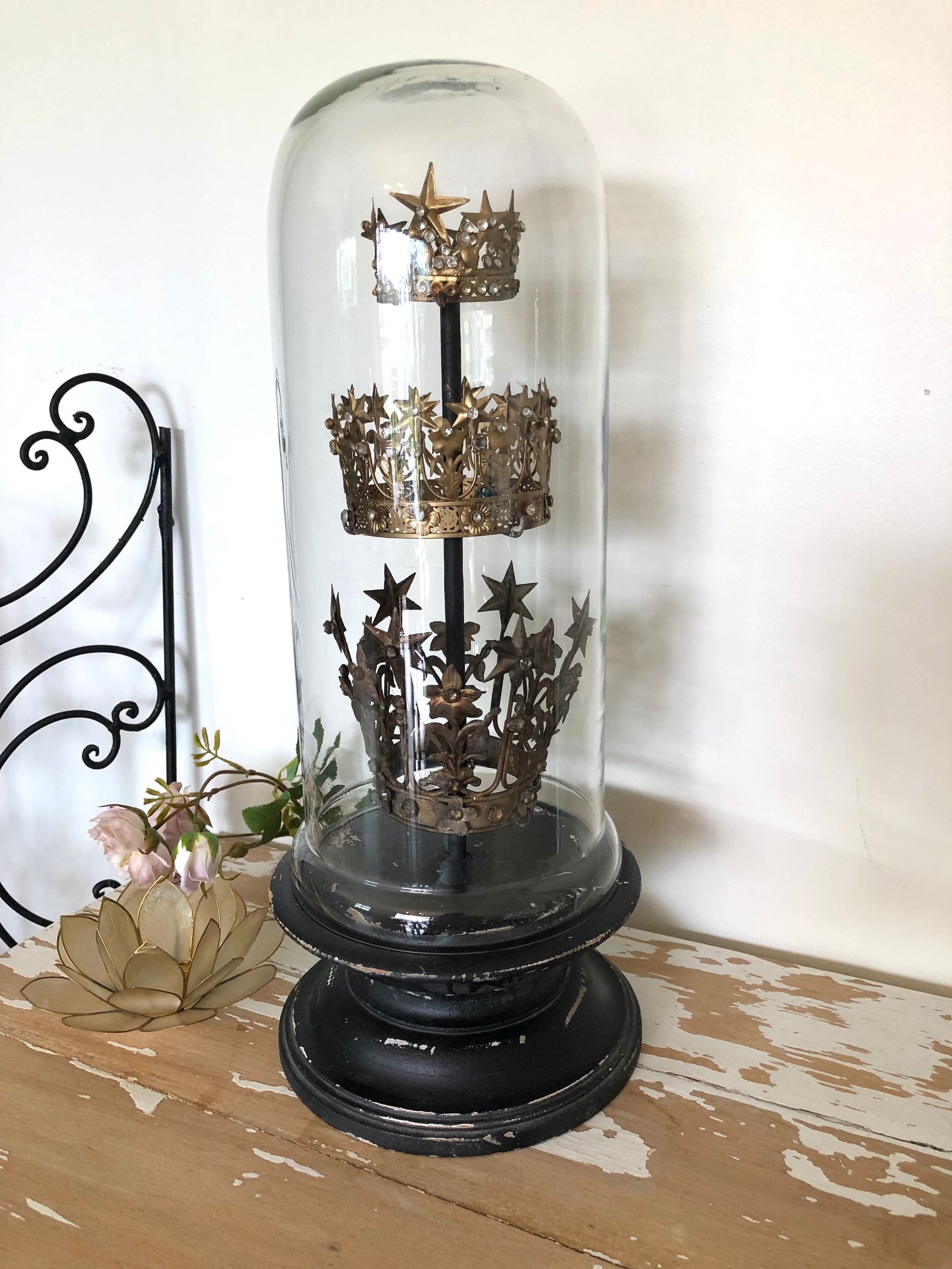 Superbe Ancien Globe de Marie /Vintage Française