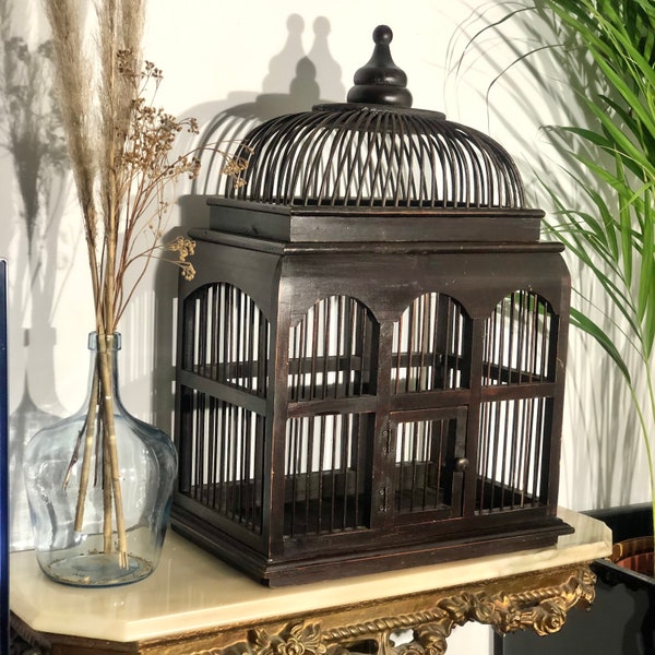 Superbe cage d'oiseaux décoratif vintage