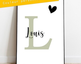 Affiche Lettre Etsy France
