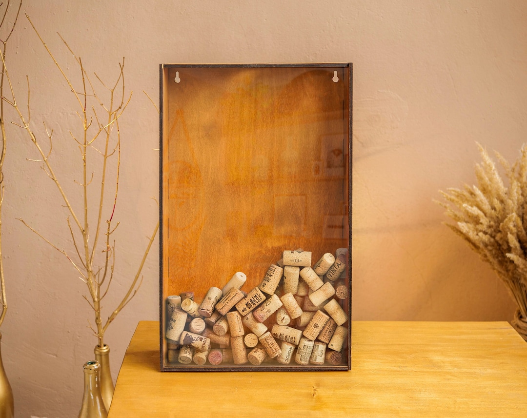 Wooden Wine Cork Holder, Wine Lover Gift, Wine Cork Keeper, Wine Cork