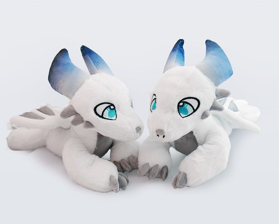 White Ice Dragon Kartus Plush Toy Cute Little Dragon With - Etsy White Ice Dragon Kartus Plush Toy Cute Little Dragon With - Etsy