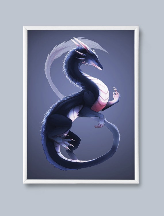 crystal chinese dragon' Poster by Anime | Displate