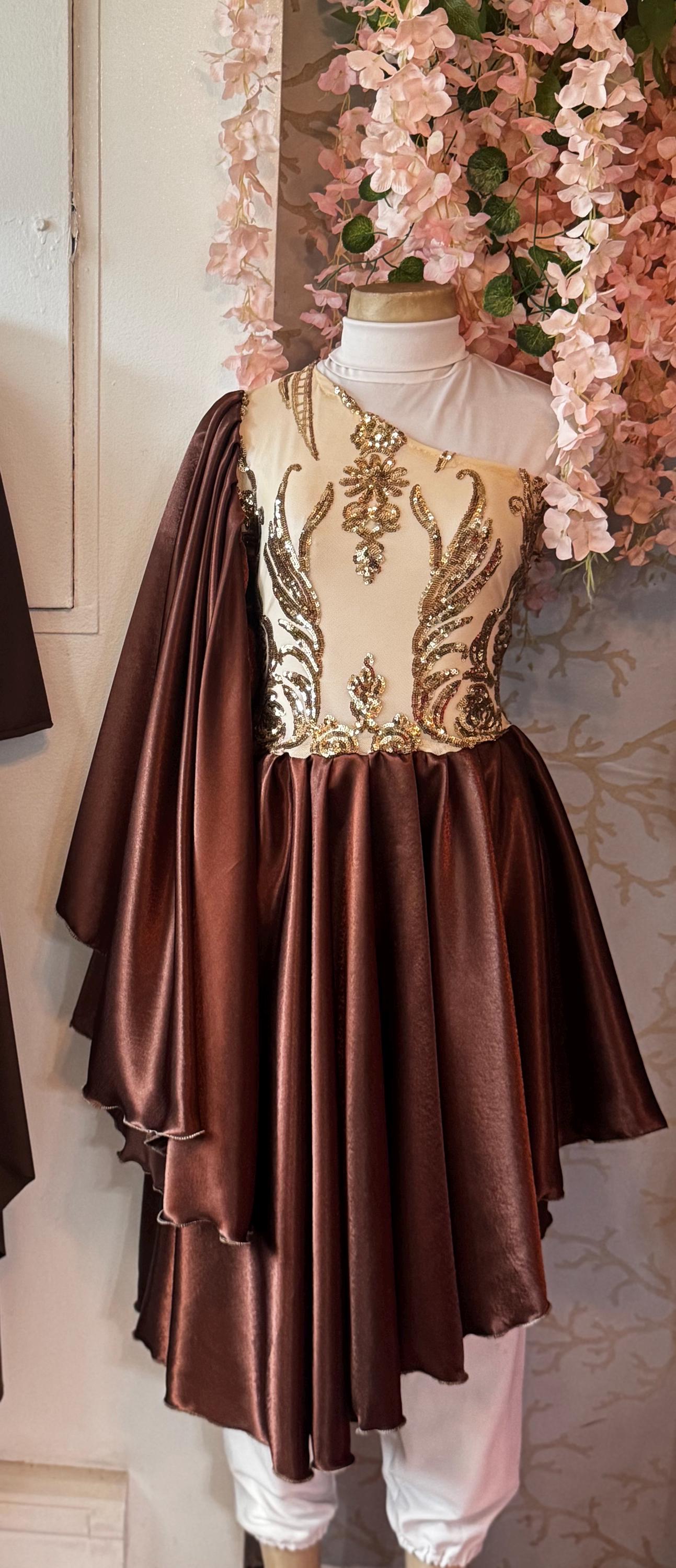 brown gloria dress Gloria Floral BUTTON DRESS 3-6m main image 0