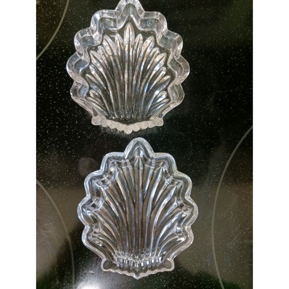 Gorham Crystal Scallop Shell Decorative Box Clear… - image 7