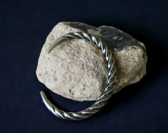 Handmade Titanium Cuff Bracelet Men | Mens Titanium Viking Bracelet | Mens Bangle | Viking Wrist Cuff | Norse Jewelry | Mens Gift