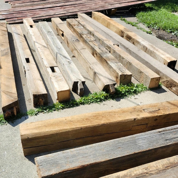 Reclaimed Barnwood Beams and Mantels 6x6 and 8x8