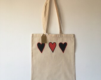 Simple Hearth Embroidered Tote Bag