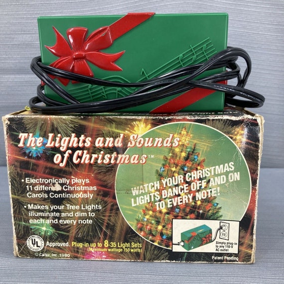 Vintage 1980's Mr Christmas Carolites Lights Sounds of Christmas