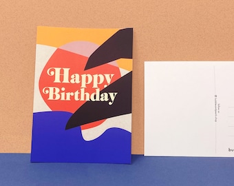 Postkarte "Happy Birthday"