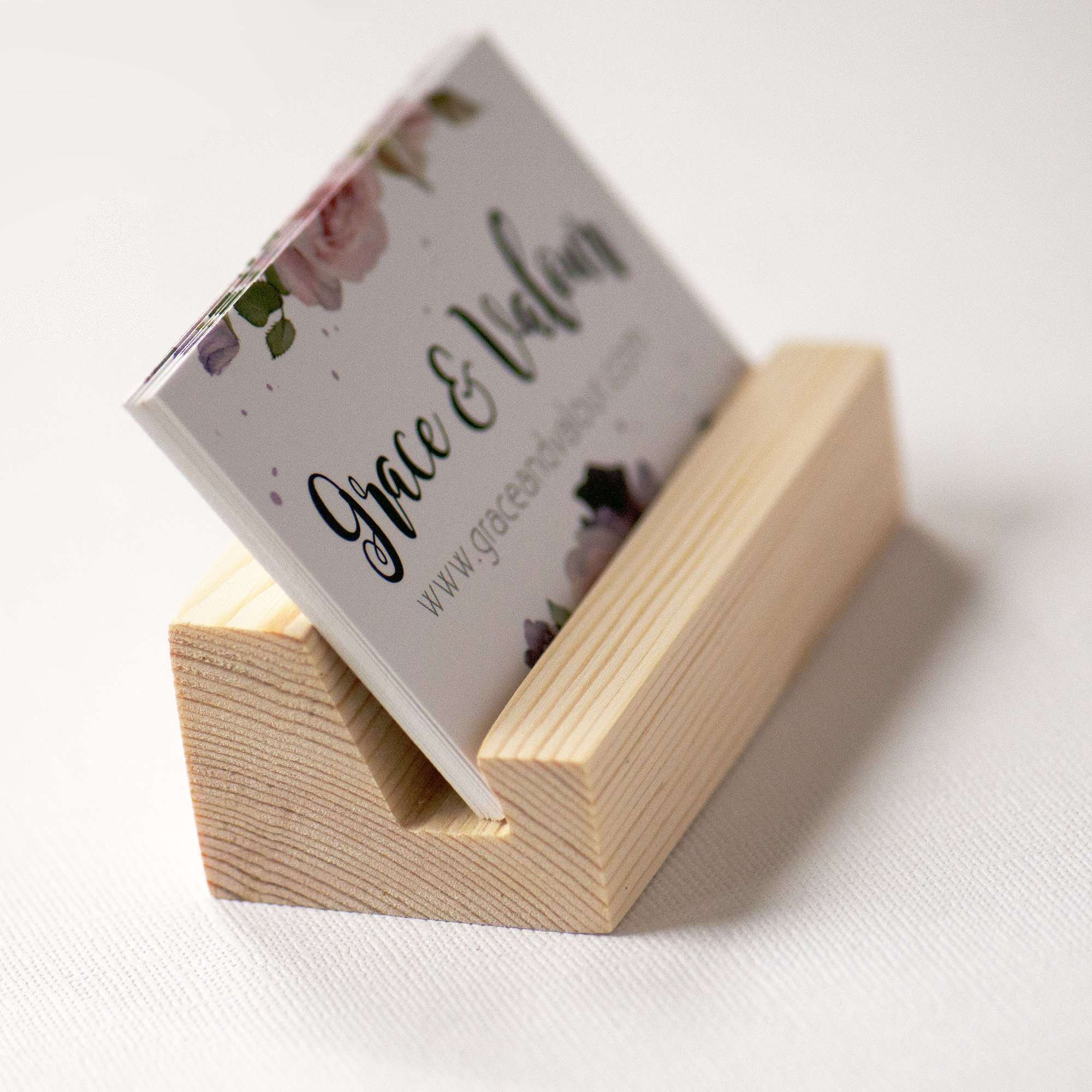 Business Card Holder Wood Wooden Business Card Holder Wood Etsy