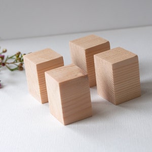 Wooden Riser Blocks,Product Displays, Platform Displays, Wood Plinth, Blocks for Jewellery Display, Wooden Stands, Retail Display, Set of 4