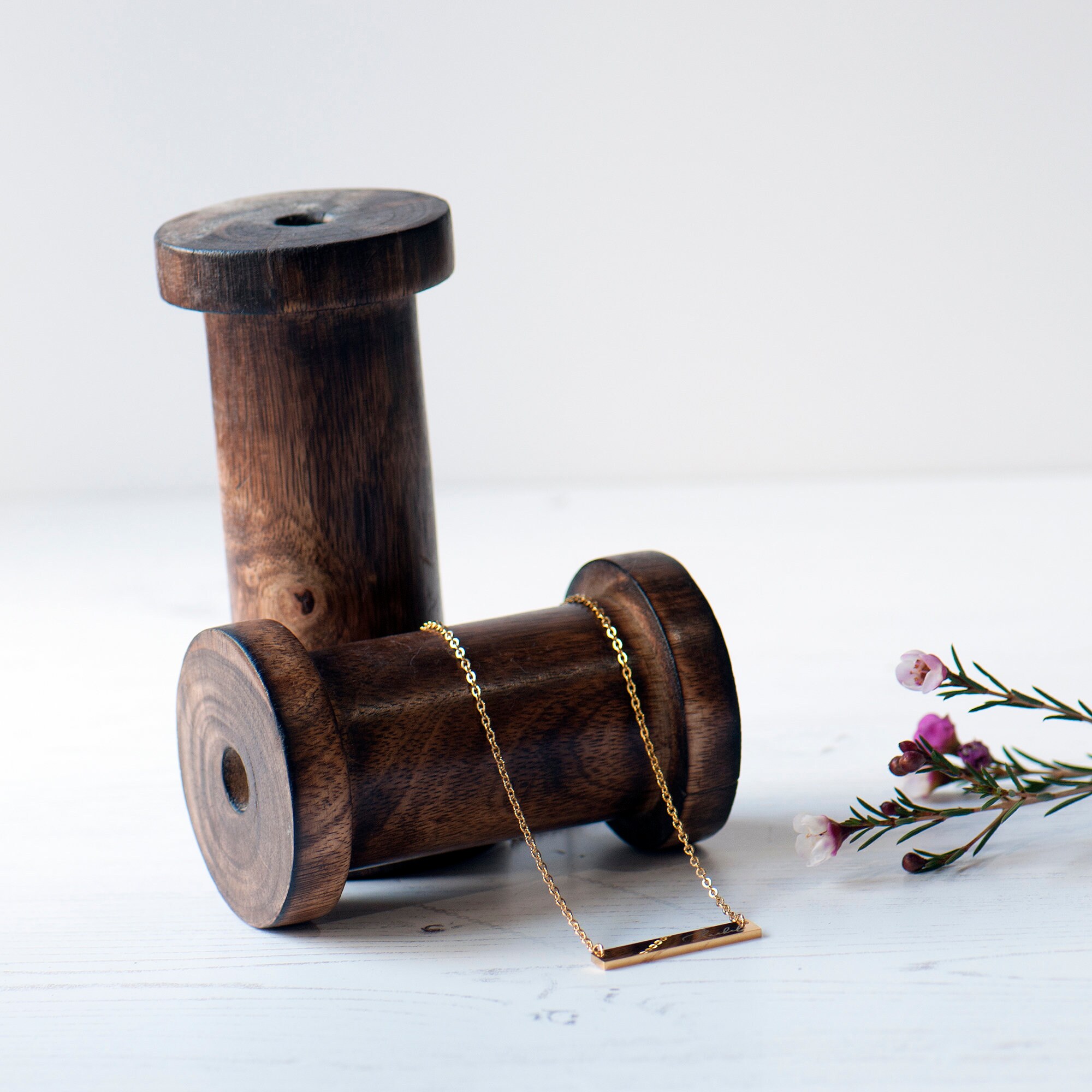 Wooden Bobbins, Retail Display, Sewing Display, Large Wood Spools, Se…