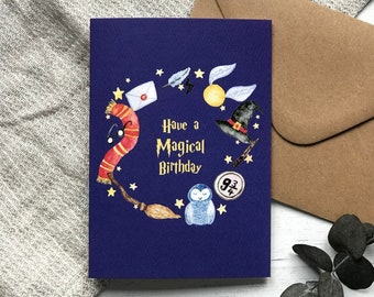 Magical Birthday Card - Magic Wreath - Unique Birthday Card