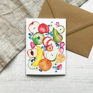 Colourful Fruit - All Occasion Greeting Card - Fruity Birthday Card