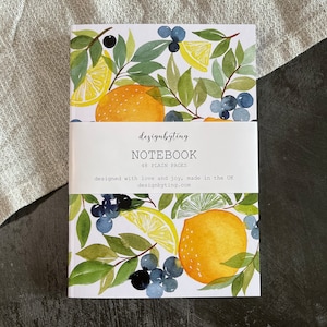 Obstgarten Notizbuch - A5 Normalpapier Notizbuch - Notizbuch mit leerer Seite - Journal - Einzigartiges Geschenk - Skizzenbuch