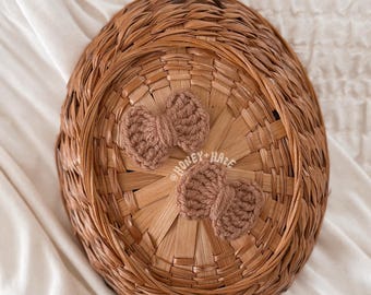 Piccoli fiocchi / Fermagli all'uncinetto + fasce per capelli in nylon