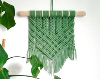 Moderno colgante de pared Boho Macrame, tapiz de pared geométrico