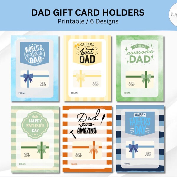 Father's Day Gift Card Holder, Gift Card Holder, Father's Day Gift, Gift For Him, Gift Card Holder Bundle