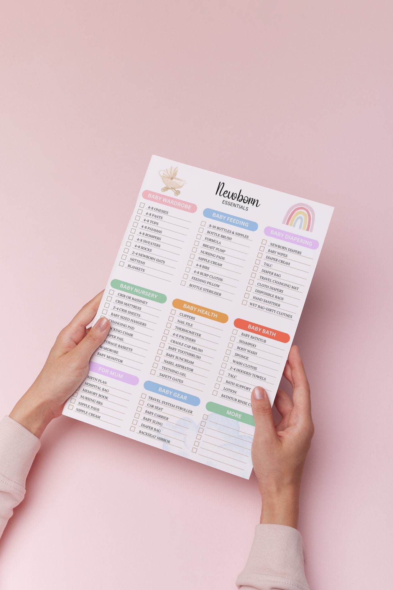 Pregnancy Checklist Bundle, Printable Pregnancy Planner to Do Lists ...