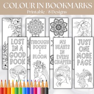 Printable Colouring Bookmarks, Reading Tracker, Colouring Bookmarks ...