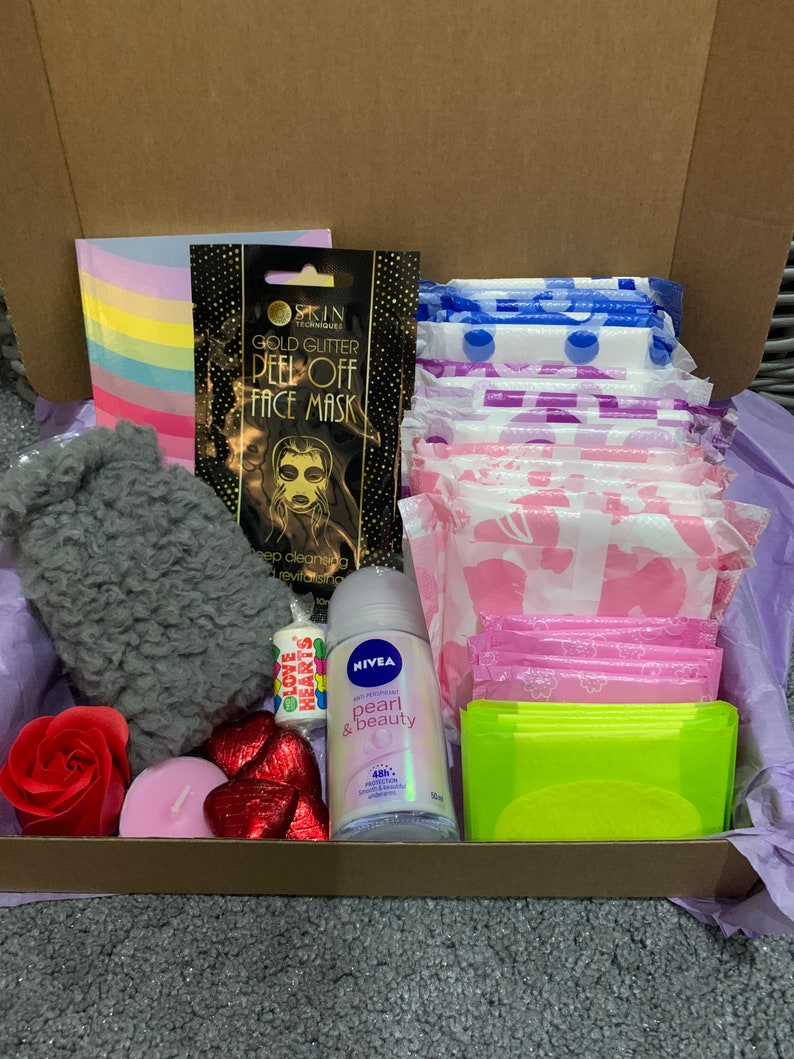 Personalised Girl's First Period Box First Period Kit Etsy