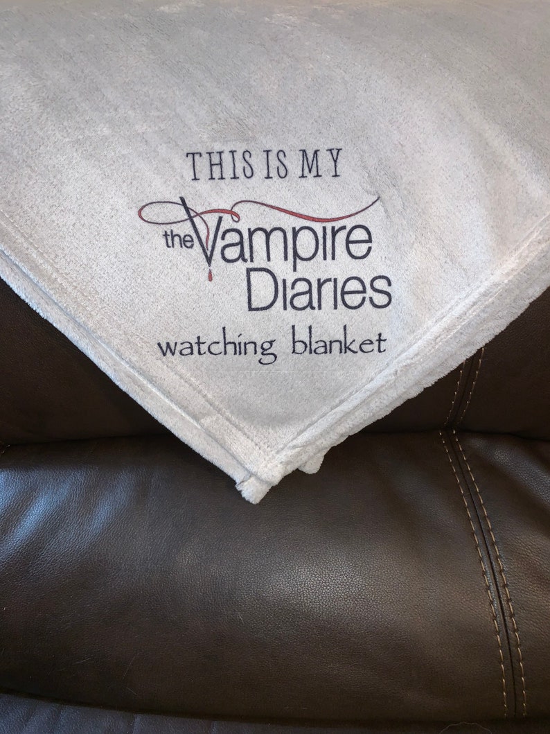 Vampire Diaries Watching Blanket TVD Blanket the Vampire Etsy UK