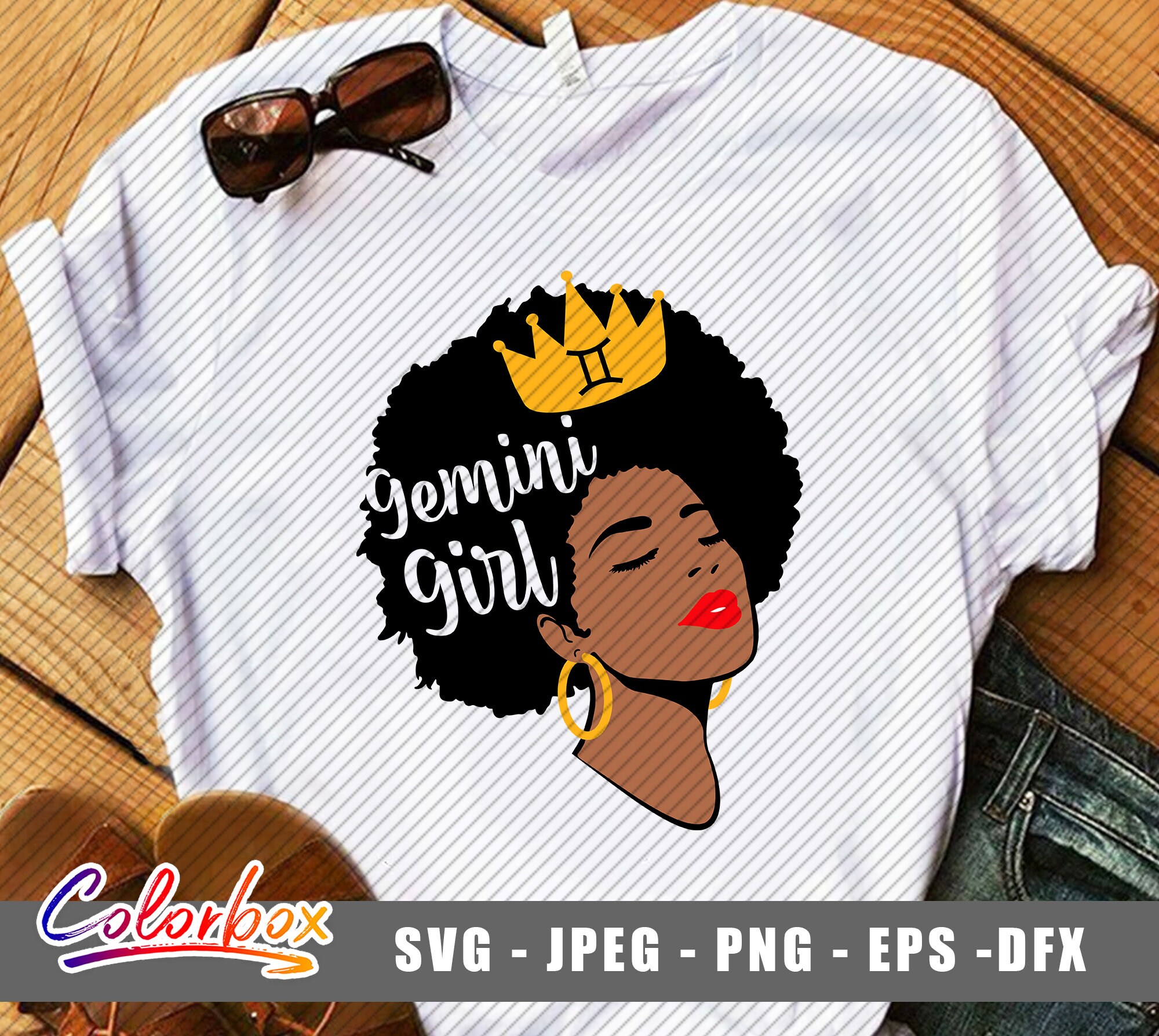 Download Gemini girl svg Afro Woman SVG Afro Girl Svg Afro Queen | Etsy