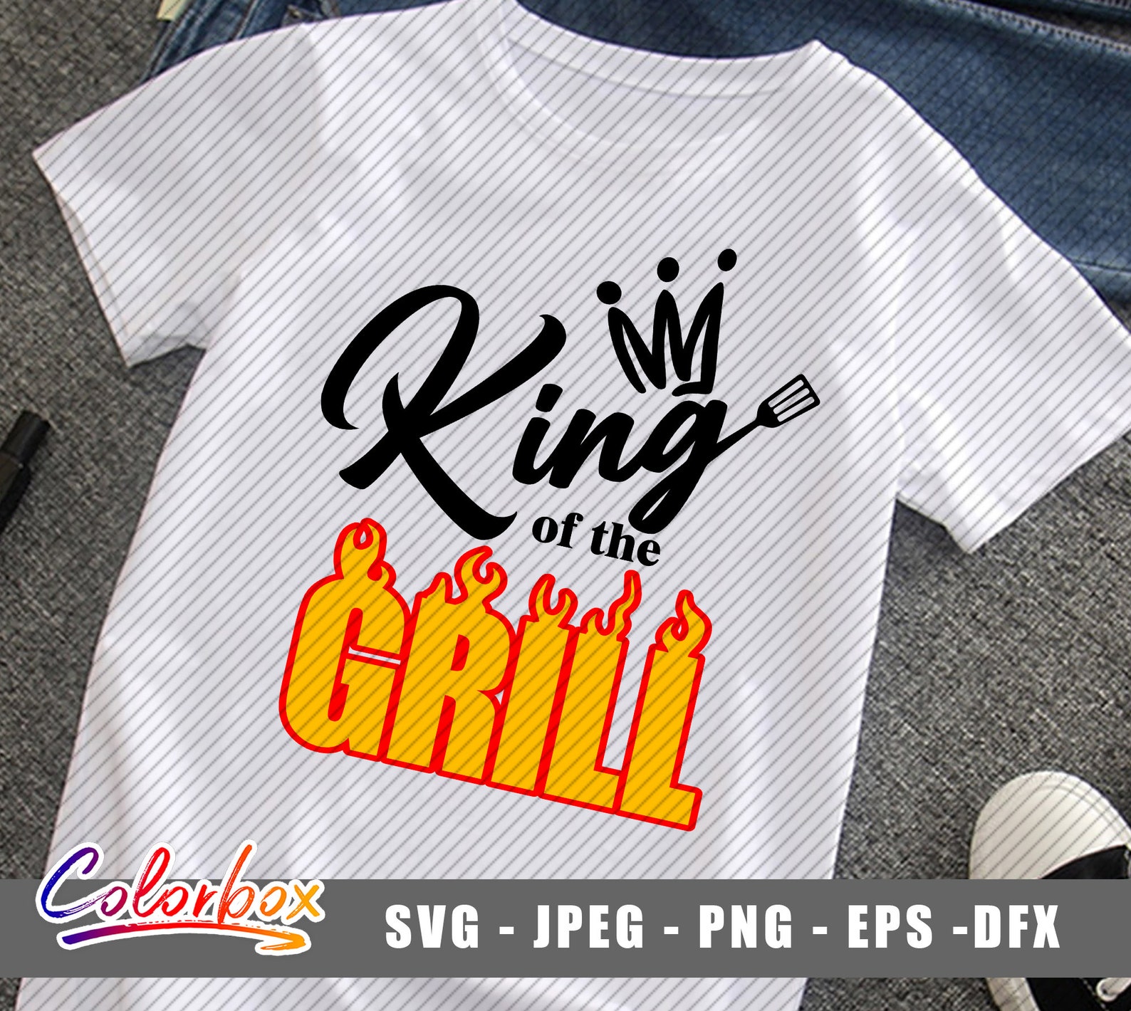King of the Grill SVG Grill SVG Grilling Svg Grillfather - Etsy