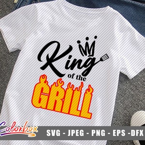 King of the Grill SVG Grill SVG Grilling Svg Grillfather - Etsy
