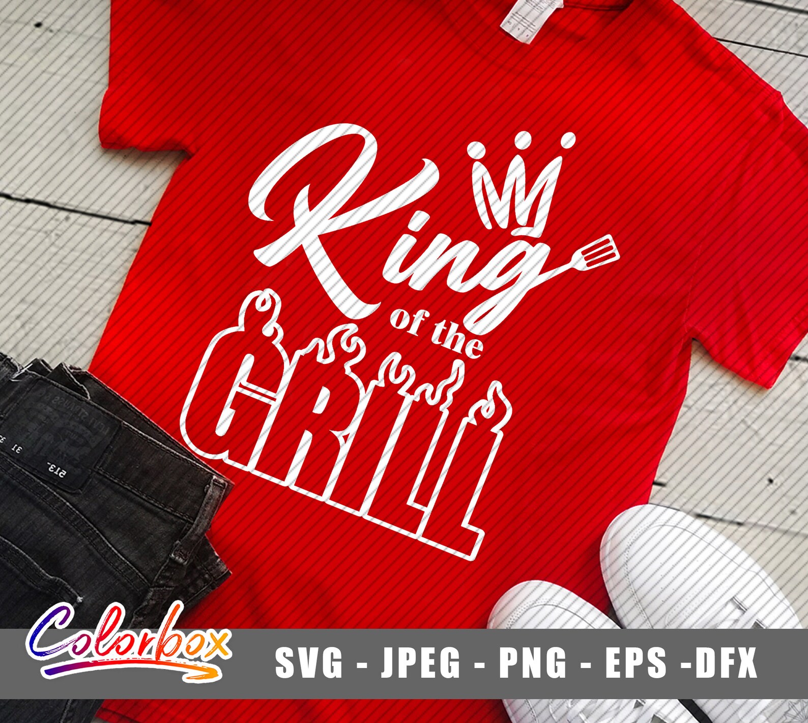 King of the Grill SVG Grill SVG Grilling Svg Grillfather - Etsy
