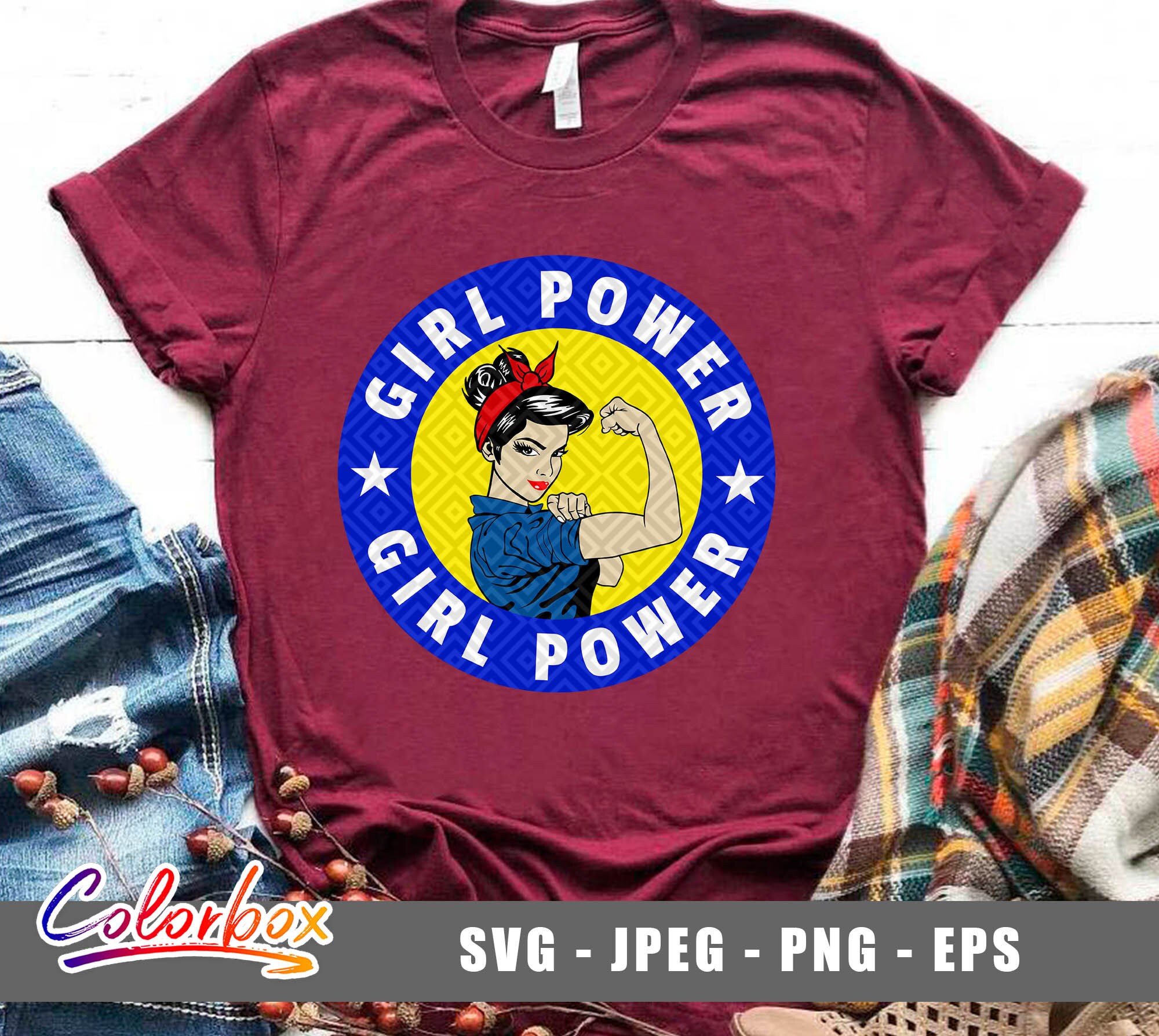 Download Rosie The Riveter SVG Design Strong woman Svg Feminism Svg ...