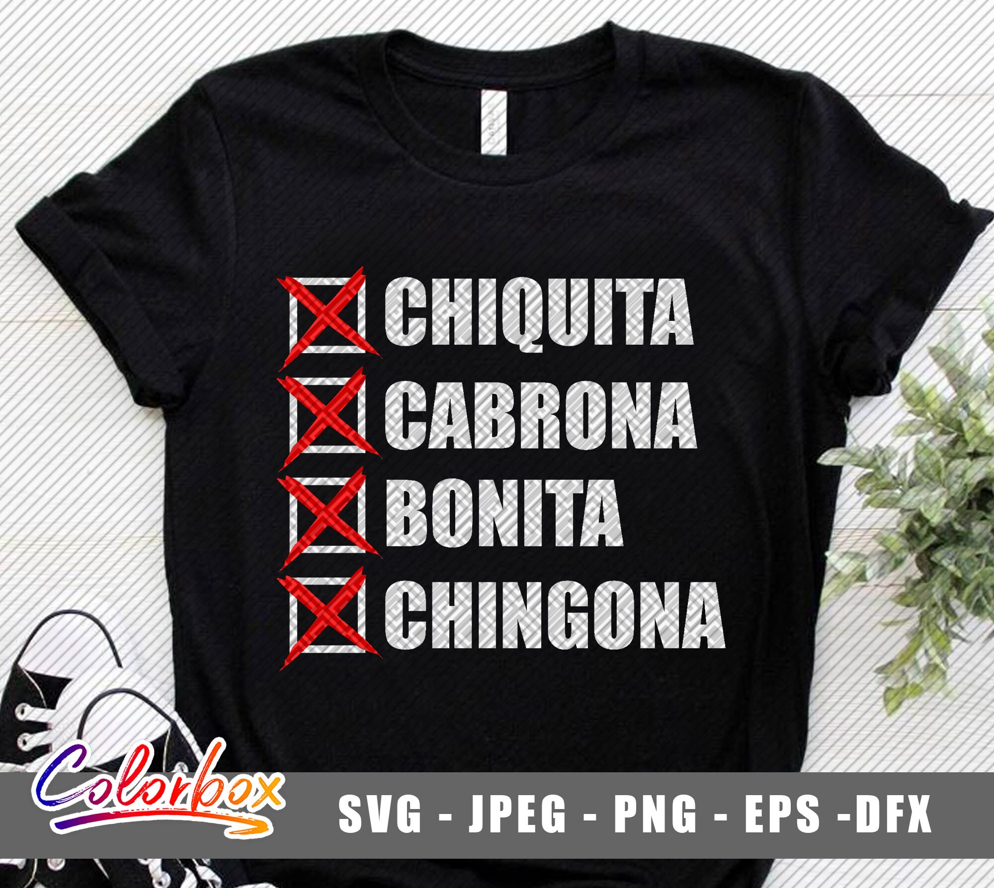 Bonita cabrona toxica chingona chiquita svg Spanish quote | Etsy