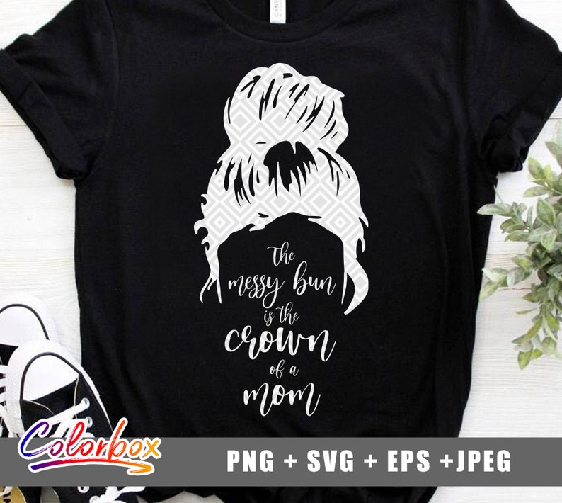 Download Girl With Messy Bun svg Messy Bun bundle Svg Cute Girl Girl | Etsy