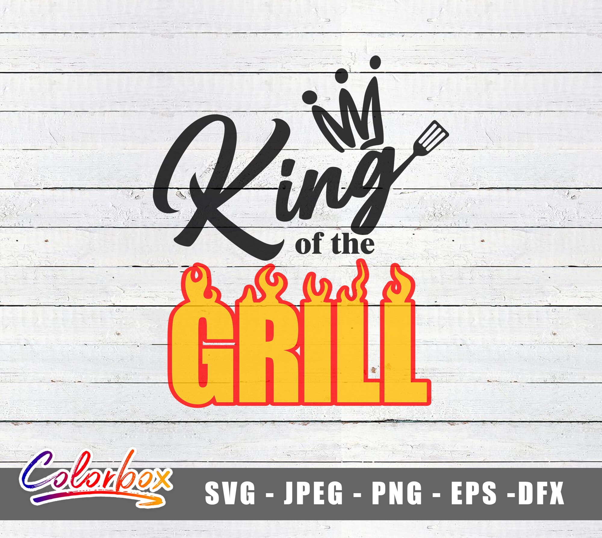 King of the Grill SVG Grill SVG Grilling Svg Grillfather - Etsy