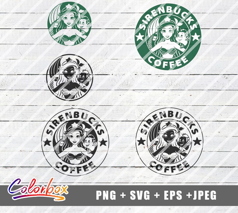 Download Little Mermaid SVG Mermaid Starbucks Coffee SVG file | Etsy