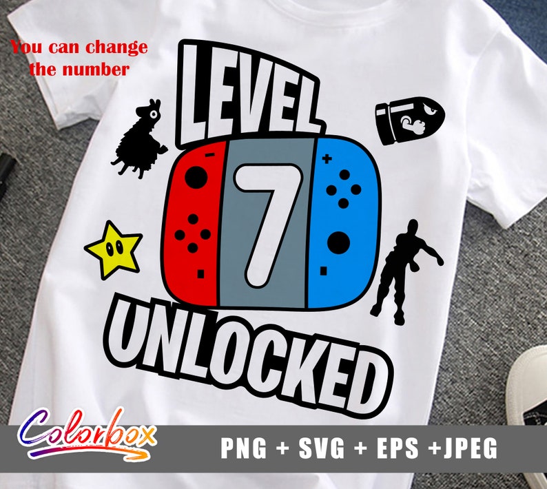 Download Birthday party Svg nintendo switch level unlocked svg | Etsy
