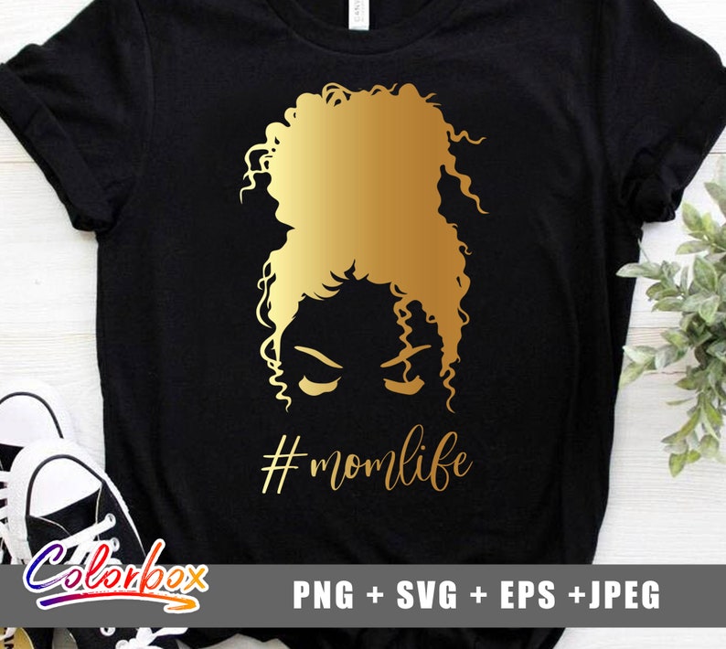 Download Messy Bun svg Hairstyle svg Melanin High Bun svg Black | Etsy