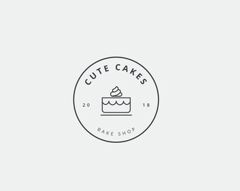 Simple Bakery Logo Etsy Simple Bakery Logo Etsy