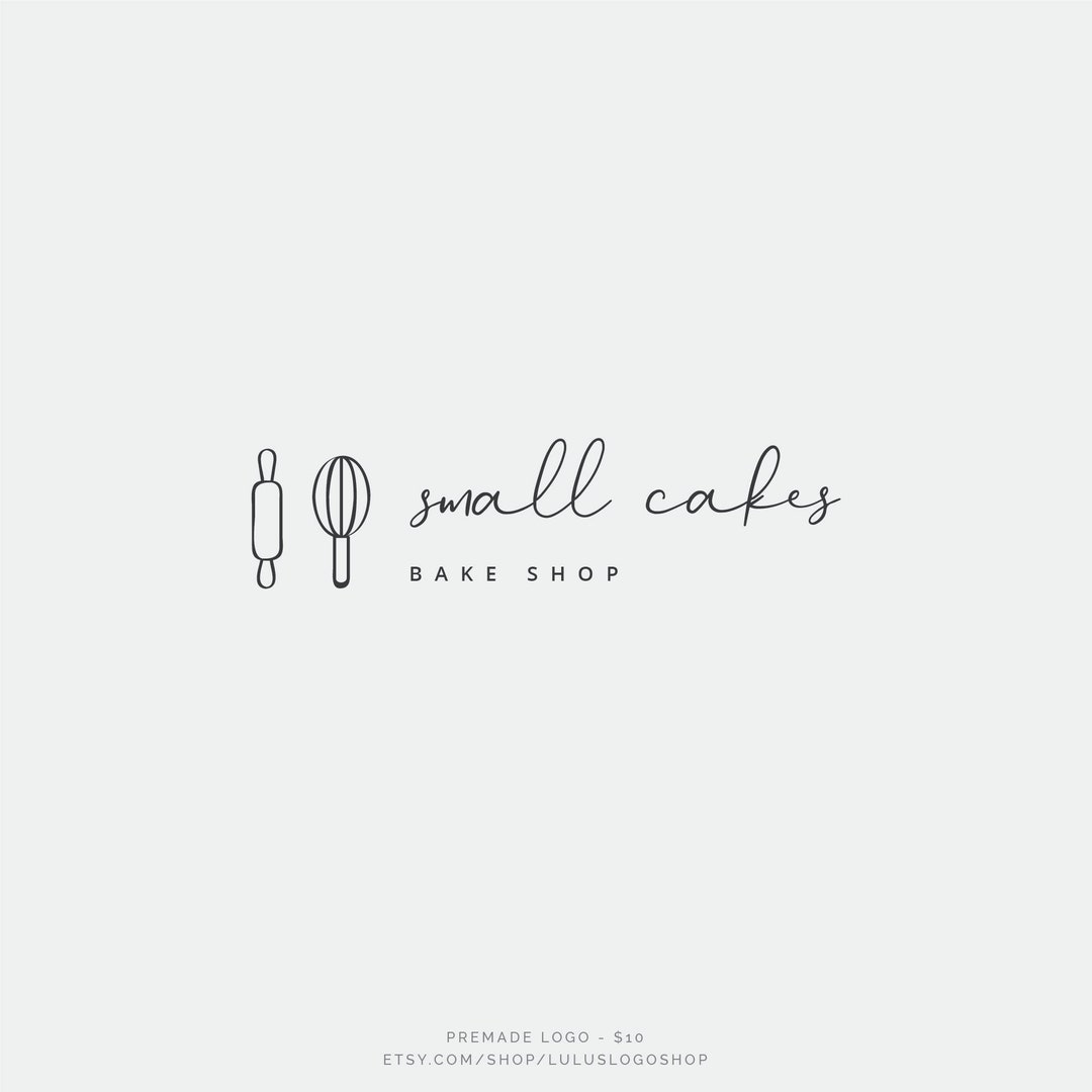 Bakery Logo Design Premade Logo Cake Logo Simple Logo - Etsy