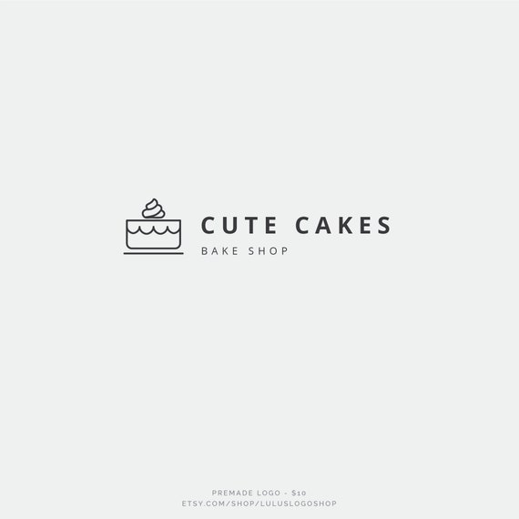 Bakery Logo Design Cake Logo Simple Logo Cupcake Logo - Etsy Ireland