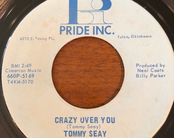 Tommy Seay and the Sooner State Playboys “Crazy Over You” and “I’d Like to Be the One” 45 record