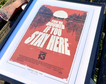 Poster Friday the 13th, You&#39;re doomed if you stay here